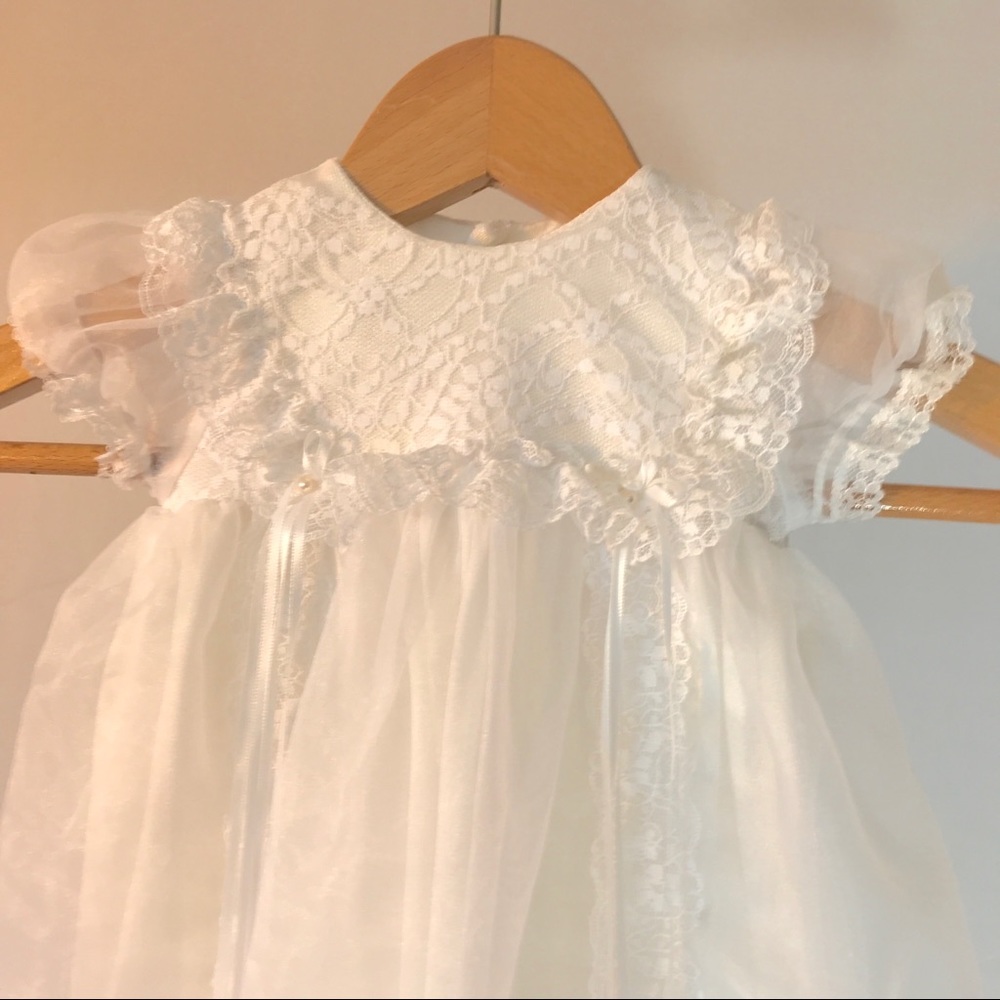 Baby Christening Baptism Gown And Blanket 3 Mths